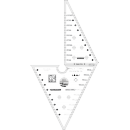 Creative Grids Multi-Size 2 Peaks in 1 Triangle Ruler