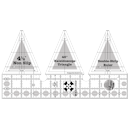 Creative Grids Kaleidoscope 45� Double Strip Ruler