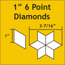 Paper Pieces - 6-point Diamond 1