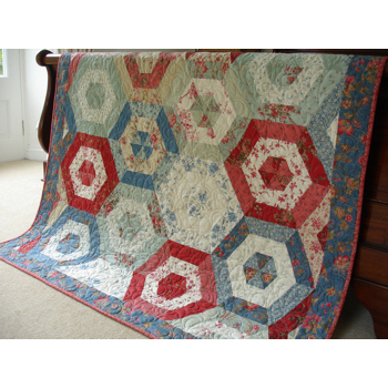 Hexagon Garden Jelly Roll Pattern Download