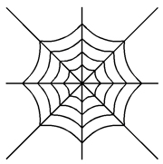 Stencil  Spider Web (Code 111)