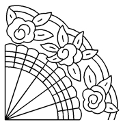 Stencil Grandmother's Fan (Code 117)