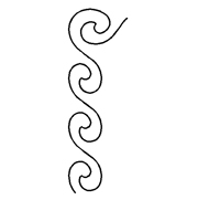 Stencil  Wave Border (Code 119)