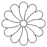 Stencil  Small Flower (Code 12)