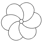 Stencil  Flower (Code 138)