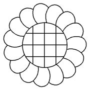 Stencil  Feather Circle (Code 174)