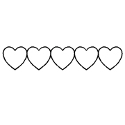 Stencil  Heart Border (Code 220)