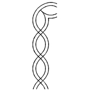 Stencil Cable Border (Code 254)