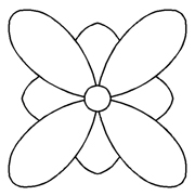 Stencil  Flower (Code 6)